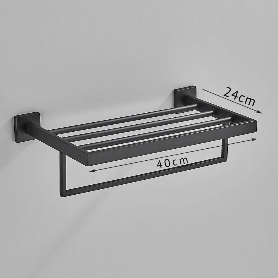 Acessórios Para Banheiro Luxury Ébano - Preto Matte