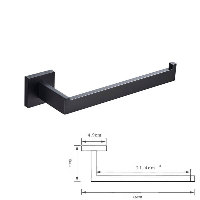 Acessórios Para Banheiro Luxury Ébano - Preto Matte
