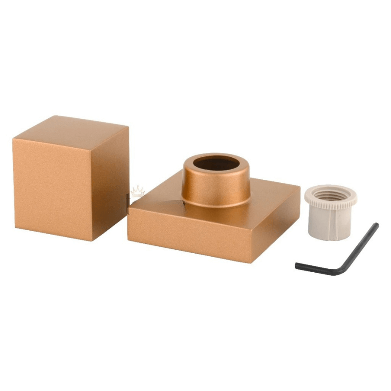 Acabamento Quadrado para Registro Rose Gold Fosco Deca / Docol
