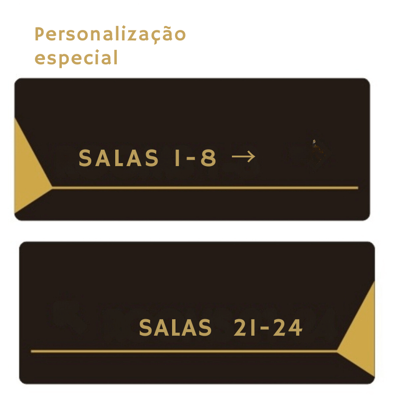 Placa Personalizada Modern Door Residencial e Comercial