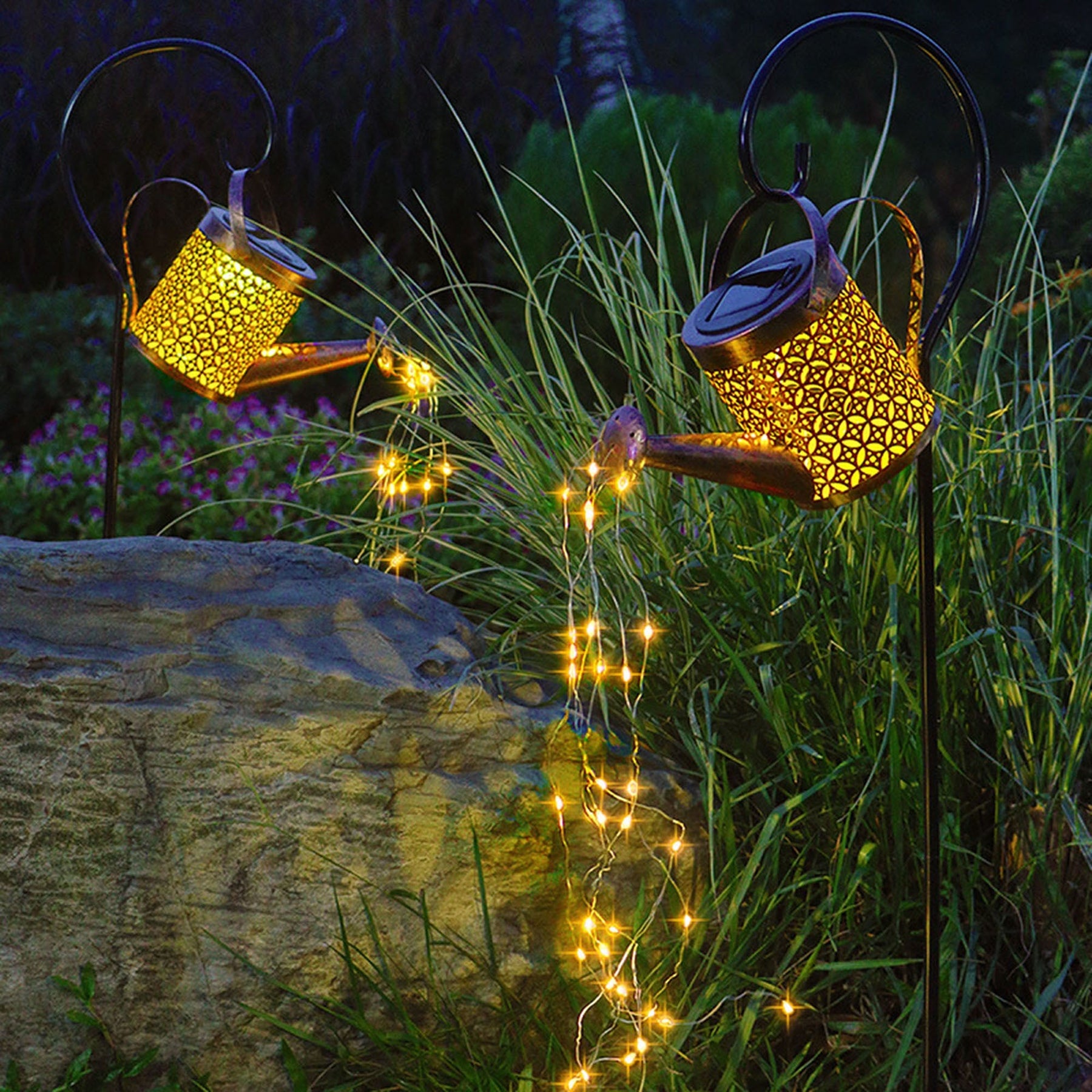 Luminária Solar Regador Encantado - À prova d'água Decoração de Jardim