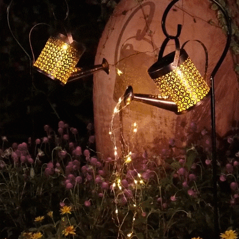 Luminária Solar Regador Encantado - À prova d'água Decoração de Jardim