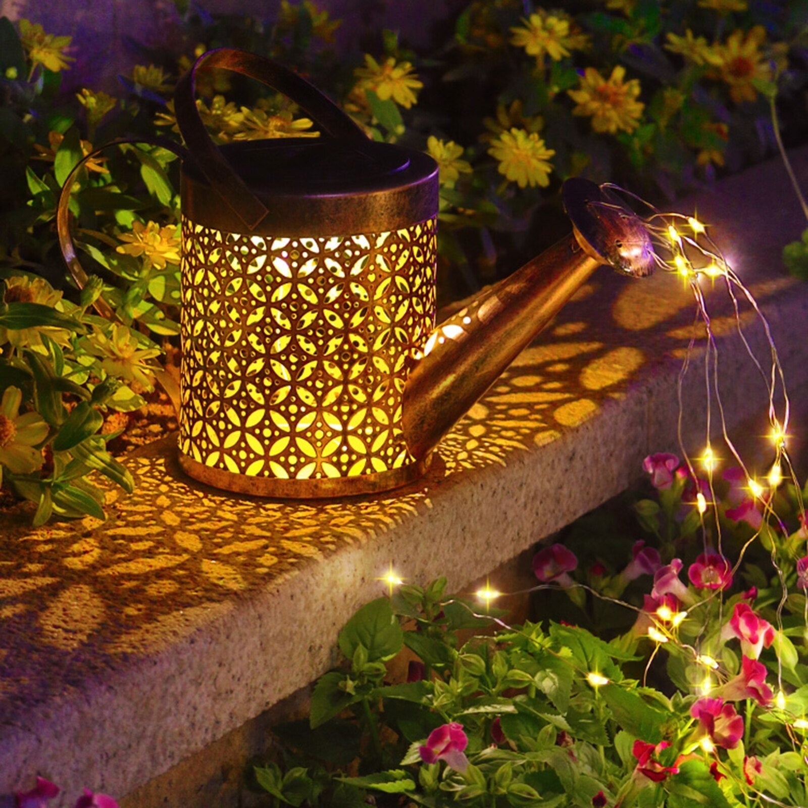 Luminária Solar Regador Encantado - À prova d'água Decoração de Jardim