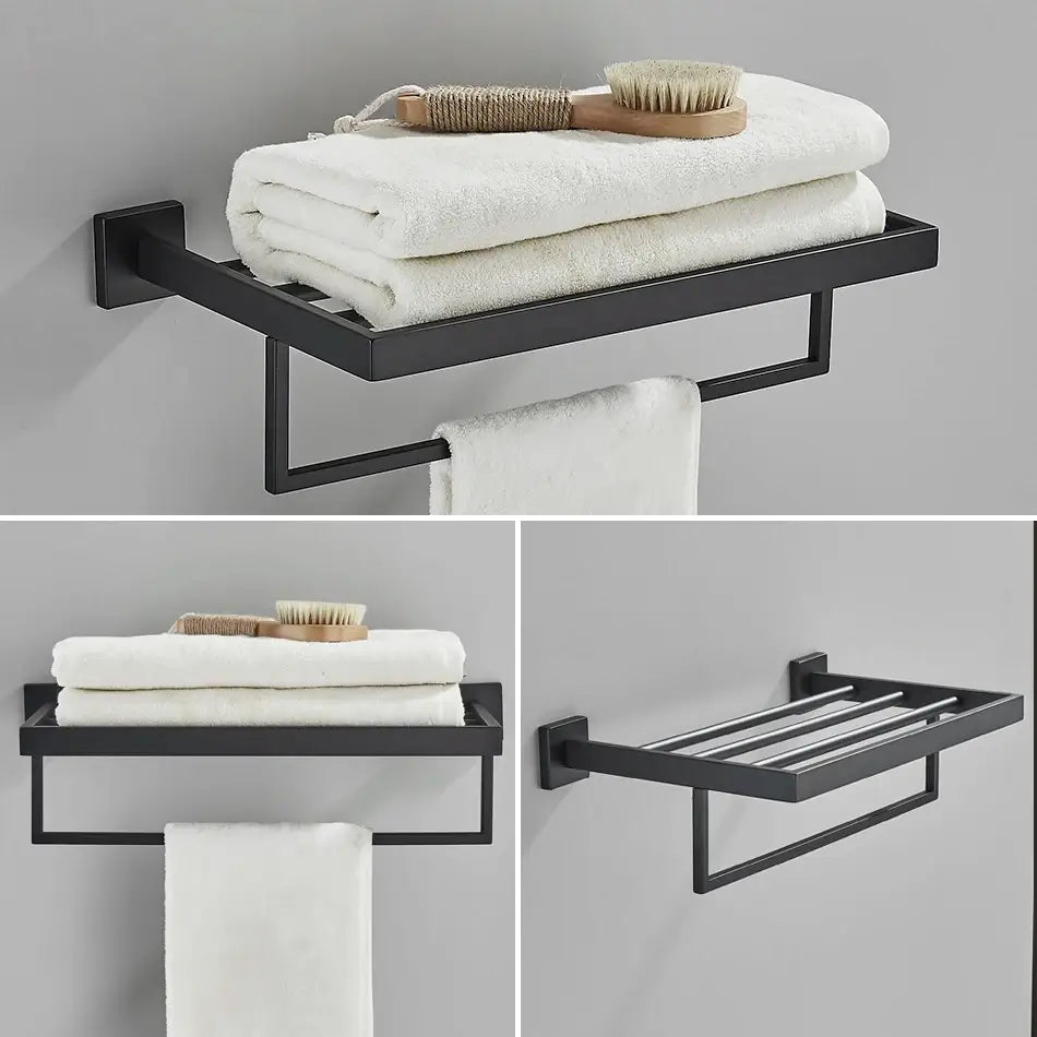 Acessórios Para Banheiro Luxury Ébano - Preto Matte