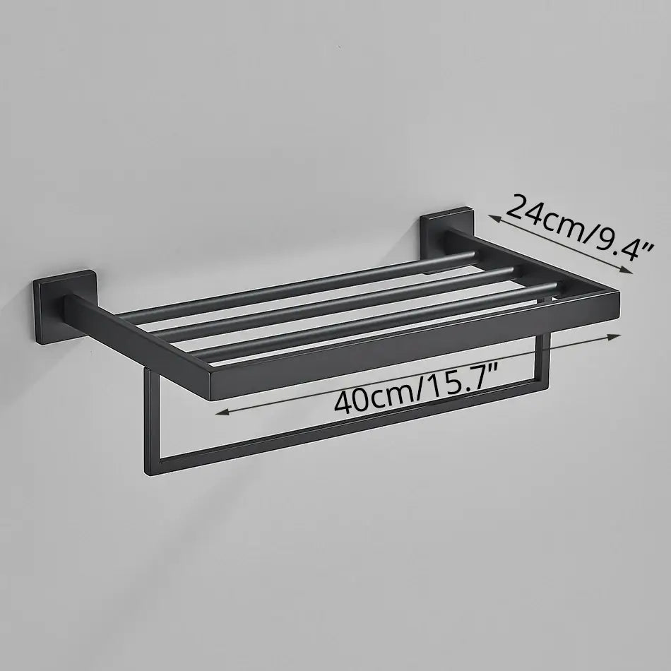 Acessórios Para Banheiro Luxury Ébano - Preto Matte