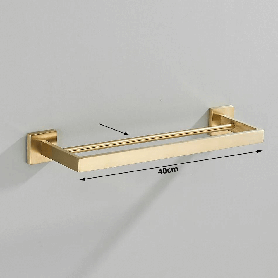 Acessórios Para Banheiro Luxury Gold Escovado