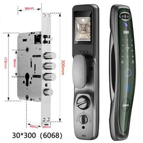 Fechadura Eletronica Inteligente Com Reconhecimento Facial 3D Tuya Smart Biométrica