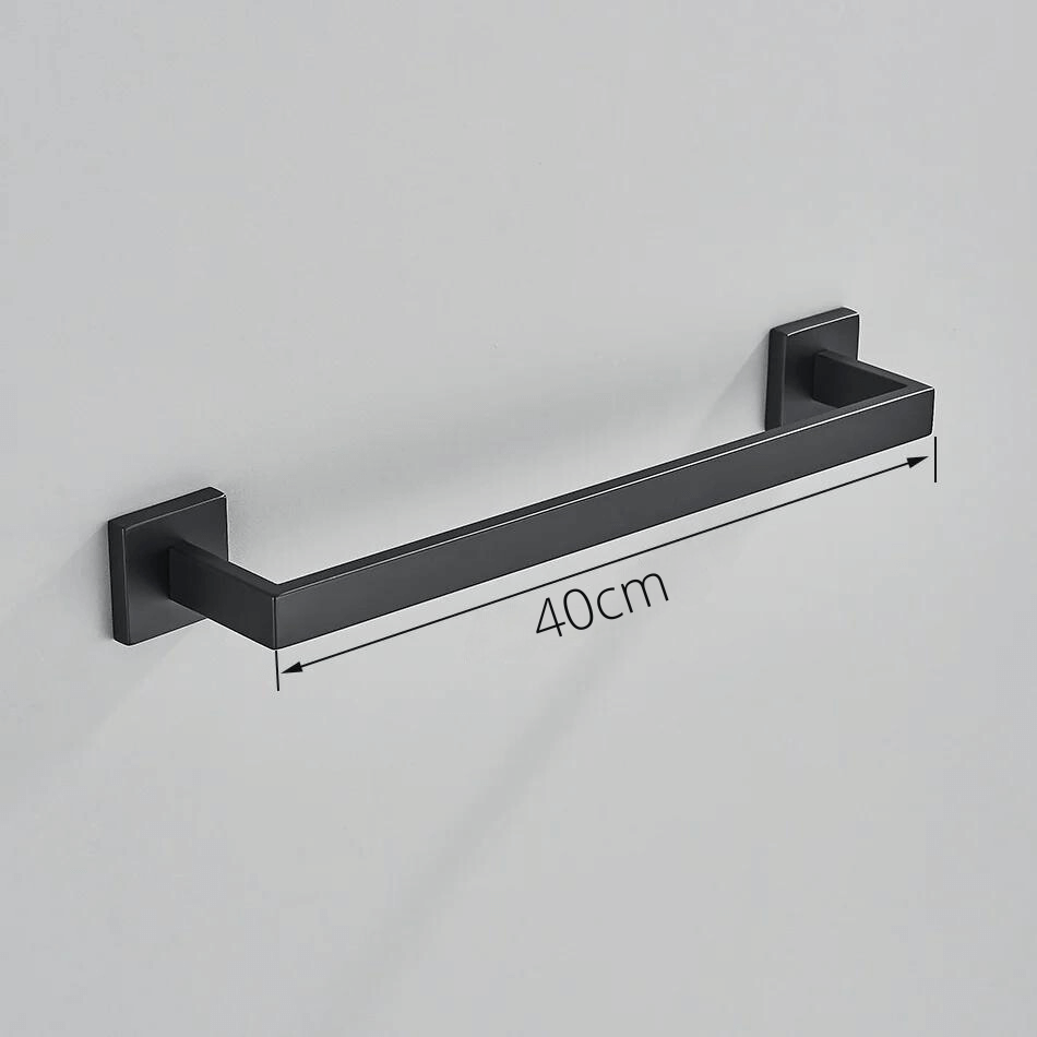 Acessórios Para Banheiro Luxury Ébano - Preto Matte