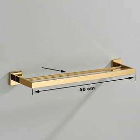 Acessórios Para Banheiro Luxury Gold Brilhante Em Aço Inoxidável