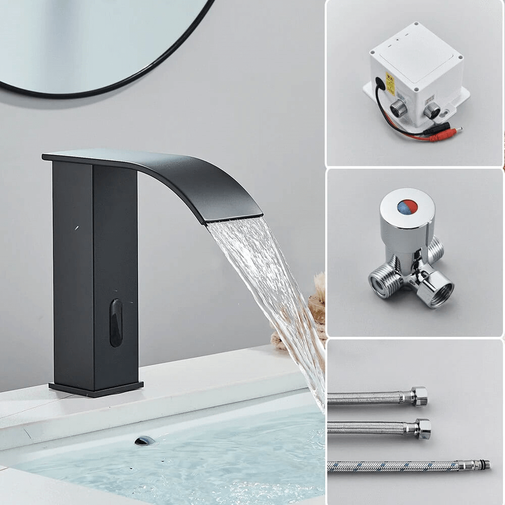Torneira Para Banheiro Sense - Sensor Automático Quente e Fria - Cuba Alta e Cuba Baixa