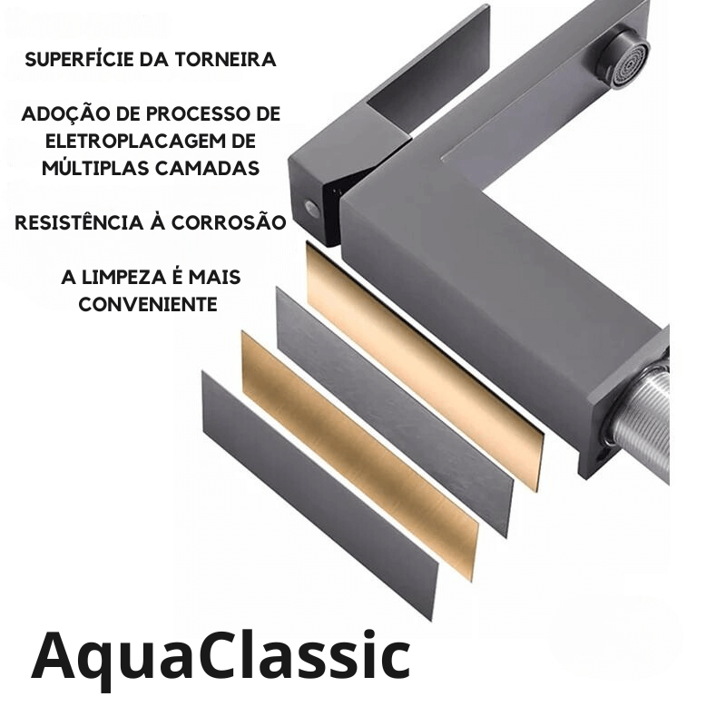 Torneira para Banheiro AquaClassic Short Quente e Fria Monocomando