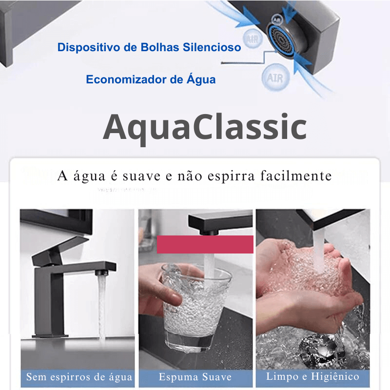 Torneira para Banheiro AquaClassic Short Quente e Fria Monocomando