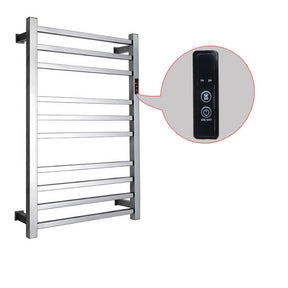 Toalheiro Térmico Cromado Aquecedor de Toalhas Inteligente Display Digital WiFi Timer