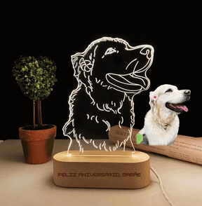 Luminária Personalizada com Foto 3D LED