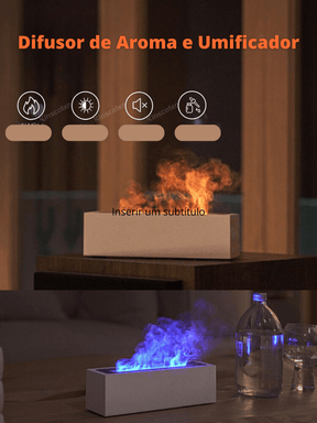 Umidificador de Ambiente com Luz e Aroma Difusor