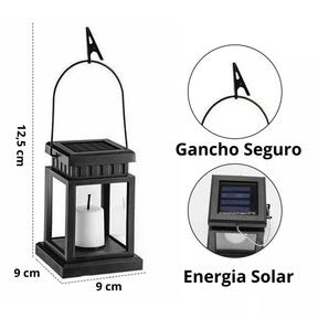 Luminária Para Jardim Solar Retrô Externa Castelo