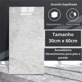 Placas Adesiva Estilo Mármore e Azulejos para Parede e Piso Revestimento Autoadesivo