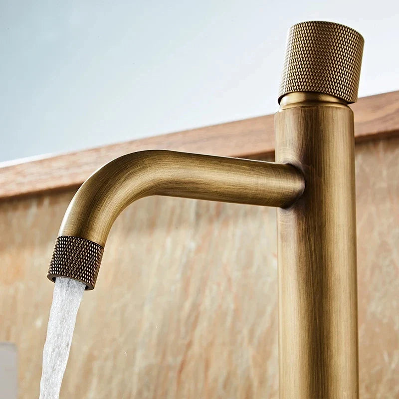 Torneira Para Banheiro Lavabo Mococomando Antique Bronze Cuba Alta e Baixa