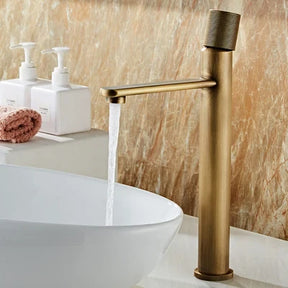 Torneira Para Banheiro Lavabo Mococomando Antique Bronze Cuba Alta e Baixa