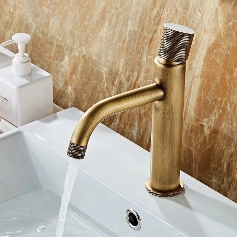 Torneira Para Banheiro Lavabo Mococomando Antique Bronze Cuba Alta e Baixa
