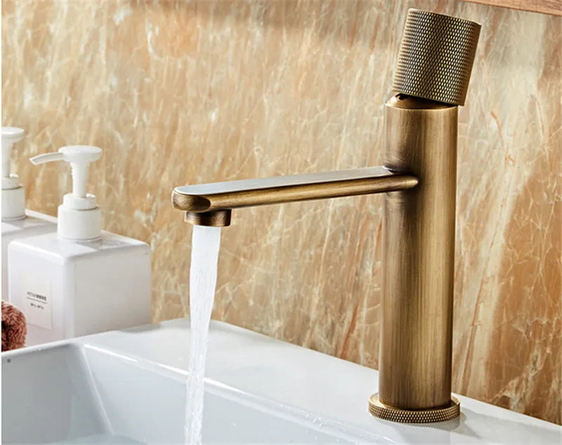 Torneira Para Banheiro Lavabo Mococomando Antique Bronze Cuba Alta e Baixa