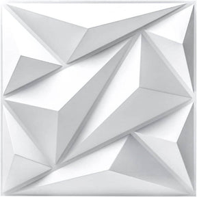 Painel de Parede Decorativo 3D com Design Diamante com 12 unidades