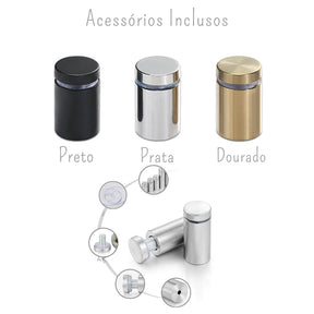 Placa Personalizada Modern Blanche com Endereço 3D