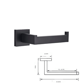 Acessórios Para Banheiro Luxury Ébano - Preto Matte
