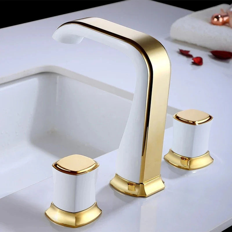 Torneira Misturadora Para Banheiro Lavabo Imperium Gold