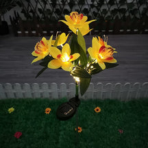 Luminária de Led Solar À Prova D'Água Orquídeas