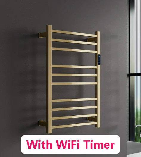 Electric Towel Rack 304 Stainless Steel Temperature&Time Control Smart Heated Towel Rail Towel Warmer 780*500*120mm 110V/220V