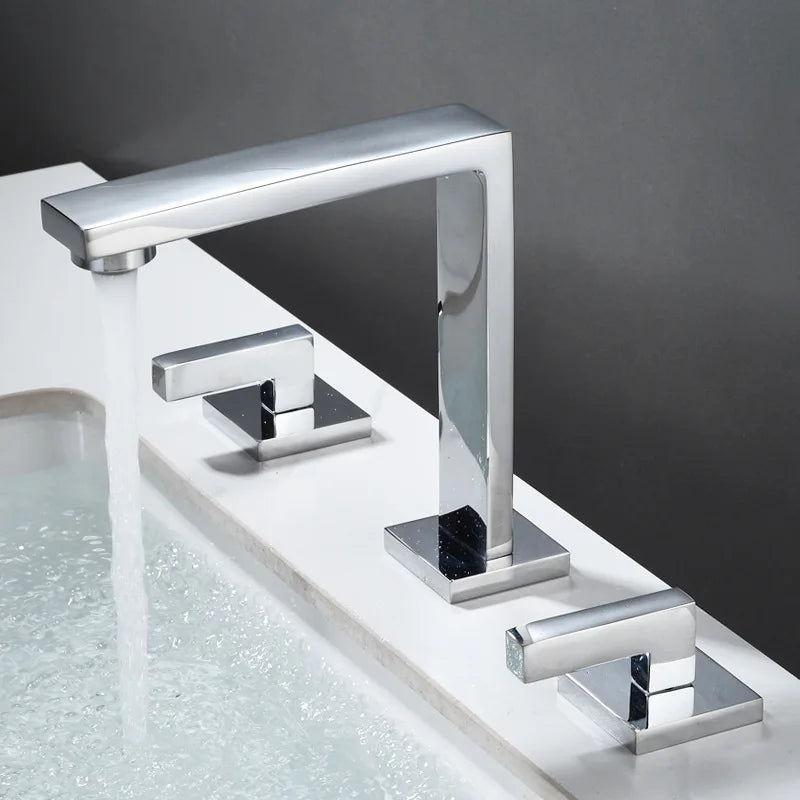 Torneira Para Banheiro/Lavabo Misturadora Quente e Fria Cuba Baixa Bravessi Duo
