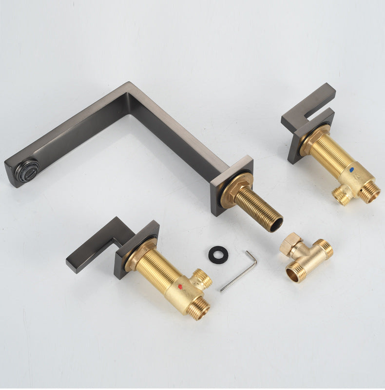Torneira Para Banheiro/Lavabo Misturadora Quente e Fria Cuba Baixa Bravessi Duo