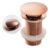 Válvula Click Aço Inox Para Cuba Rose Gold