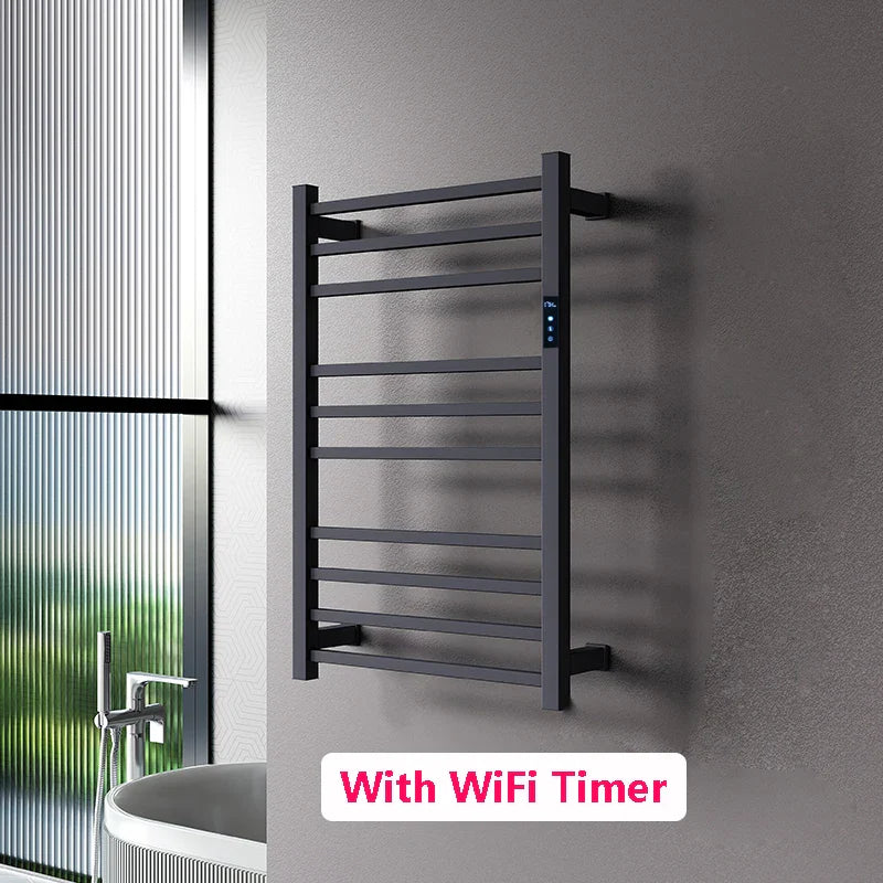 Electric Towel Rack 304 Stainless Steel Temperature&Time Control Smart Heated Towel Rail Towel Warmer 780*500*120mm 110V/220V