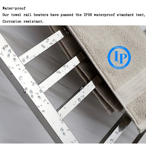 Electric Towel Rack 304 Stainless Steel Temperature&Time Control Smart Heated Towel Rail Towel Warmer 780*500*120mm 110V/220V