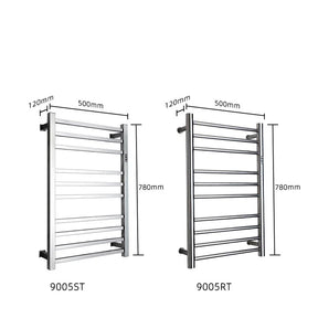 Electric Towel Rack 304 Stainless Steel Temperature&Time Control Smart Heated Towel Rail Towel Warmer 780*500*120mm 110V/220V