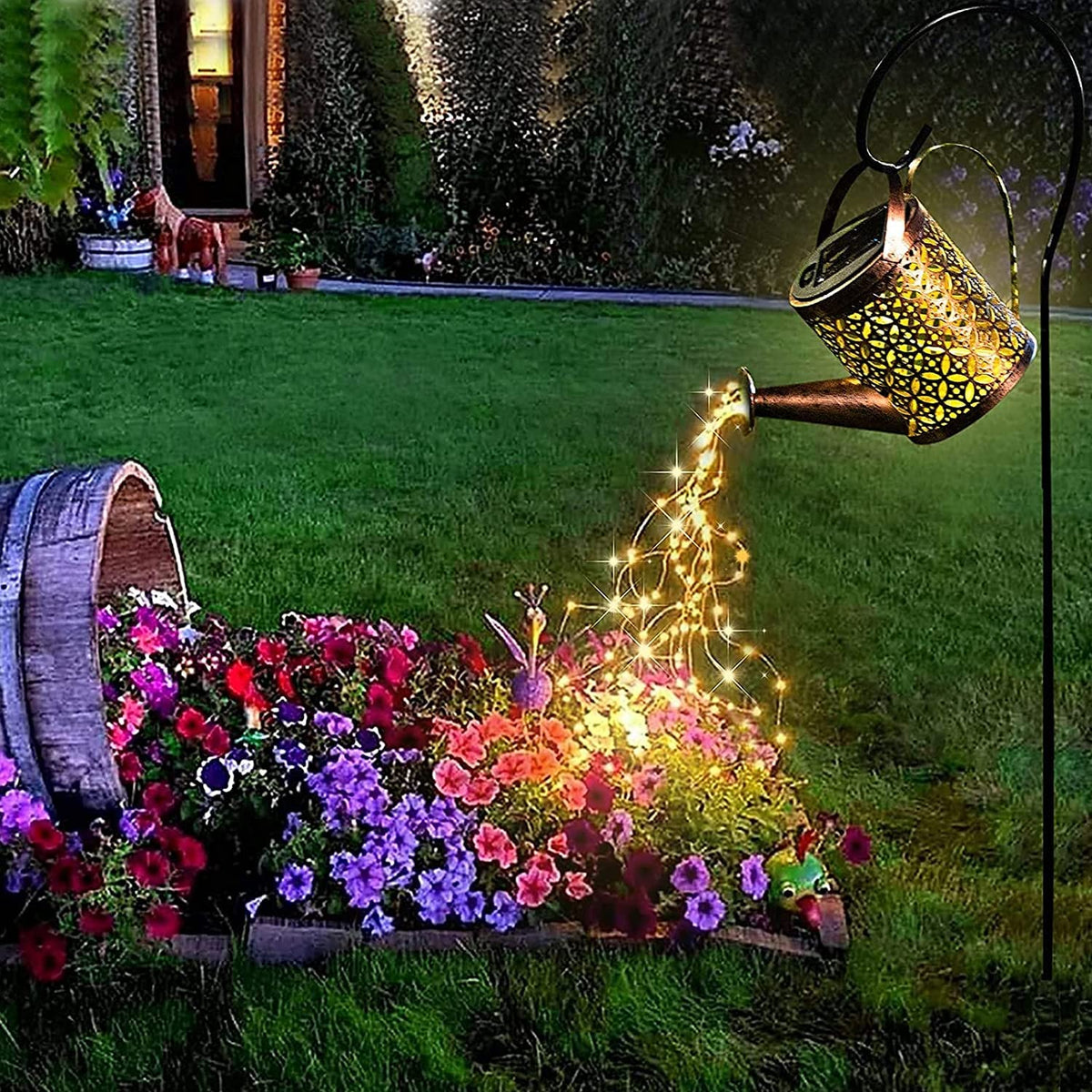 Luminária Solar Regador Encantado - À prova d'água Decoração de Jardim