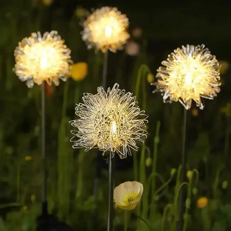 Luminária de Led Solar À Prova D'Água  Borboletas e Flores