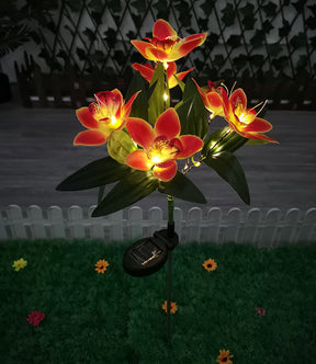 Luminária de Led Solar À Prova D'Água Orquídeas