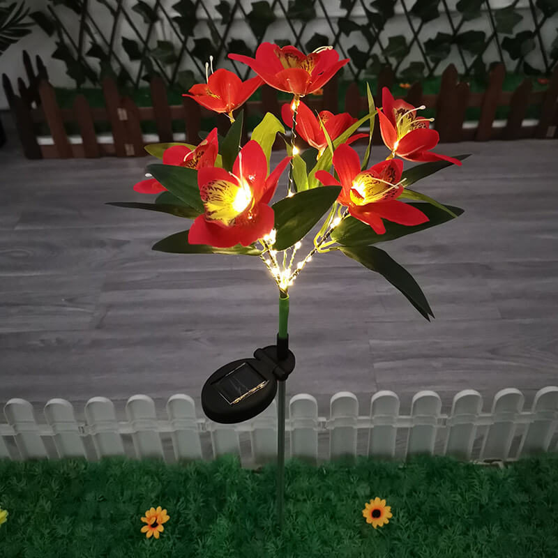Luminária de Led Solar À Prova D'Água Orquídeas