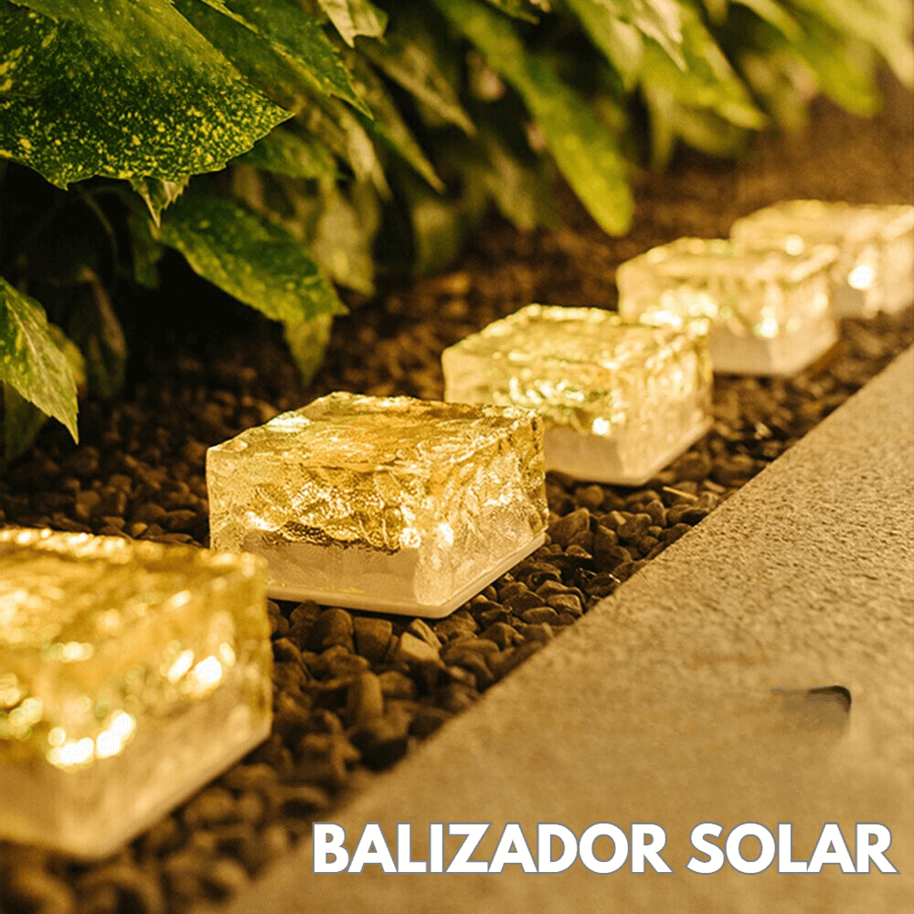 Luminária Solar em Forma de Cubo de Gelo LED