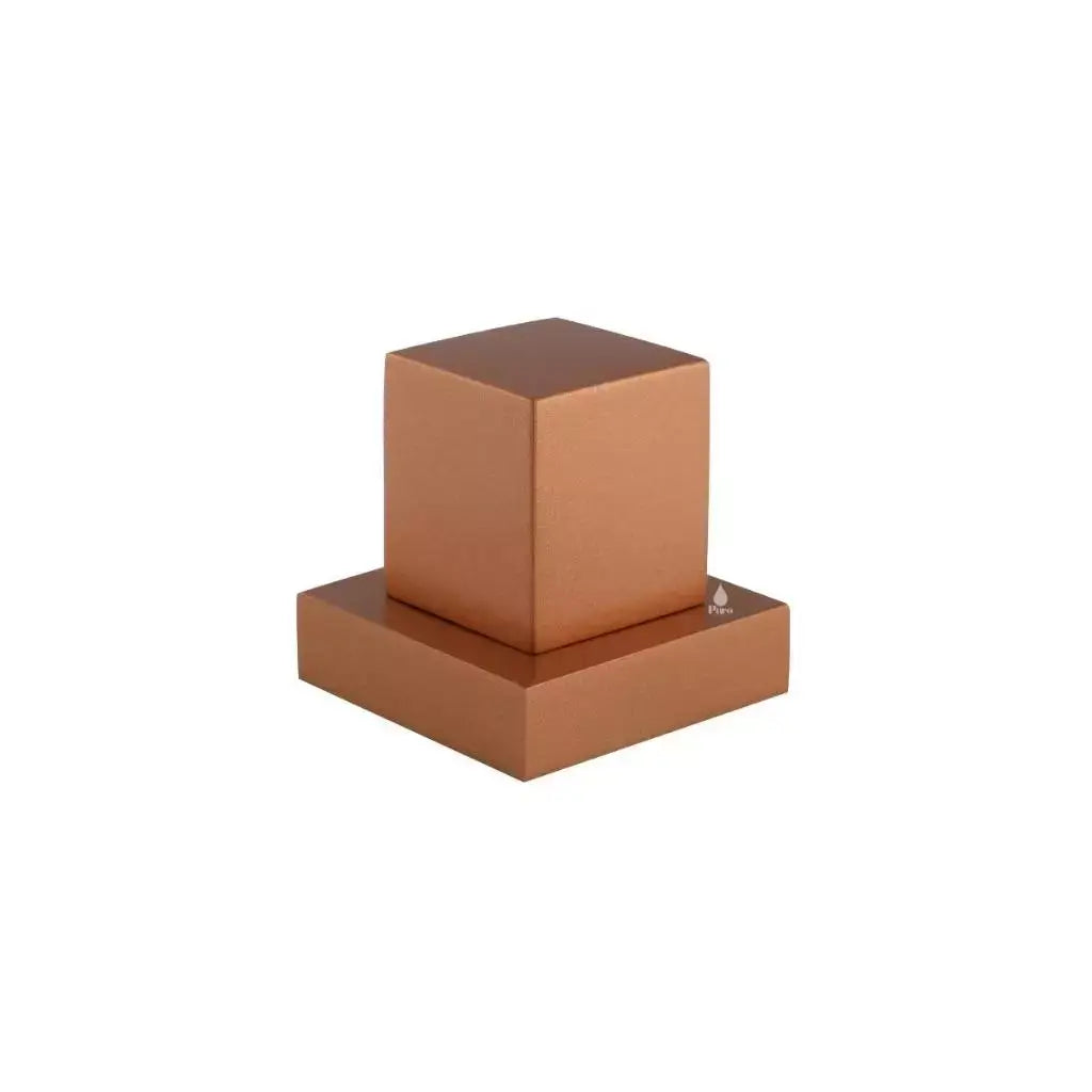 Acabamento Quadrado para Registro Rose Gold Fosco Deca / Docol