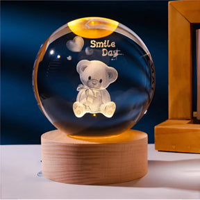 Luminária Decorativa de Mesa LED Globo 3D