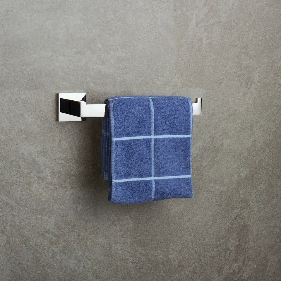 Acessórios Para Banheiro Luxury Cromado Escovado Toalheiro Duplo 50cm