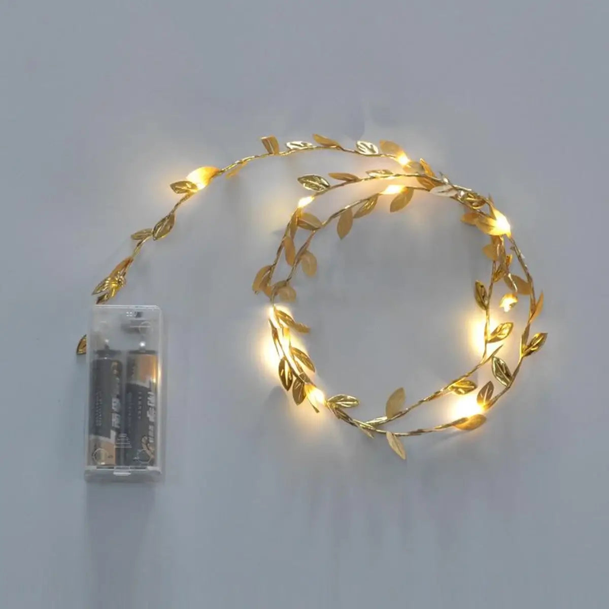 Luzes de Led Folhas Douradas - 20 LEDS 02 Metros
