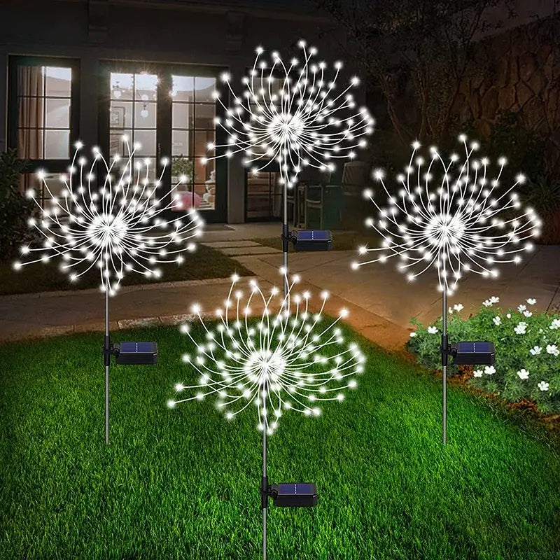Luzes de Led Firework - Decoração de Festas e Jardins