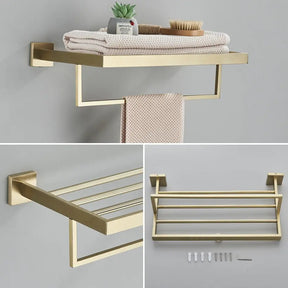 Acessórios Para Banheiro Luxury Gold Escovado