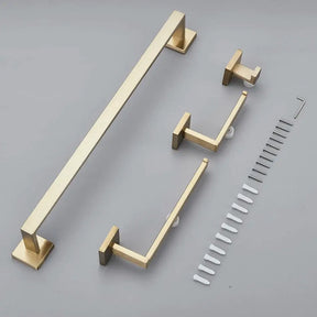 Acessórios Para Banheiro Luxury Gold Escovado
