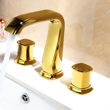 Torneira Misturadora Para Banheiro Lavabo Imperium Gold